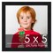 Square Minimalist Black Picture Frame - UV Acrylic, Foam Board Backing, Hanging Hardware